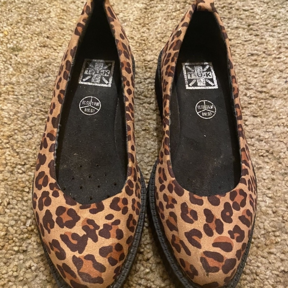 TUK Brown Leopard Print Women's Flats